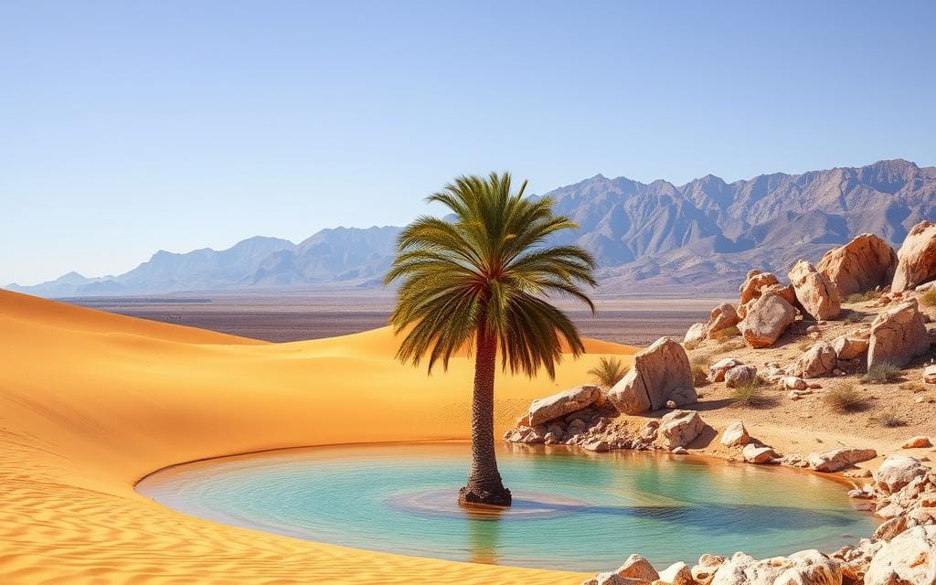Desert oasis Desert oasis