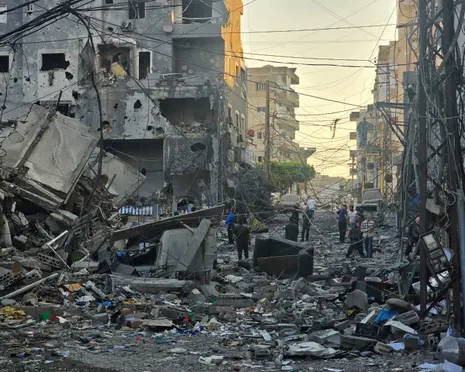Israeli bombardment reduces buildings to craters in southern Lebanon