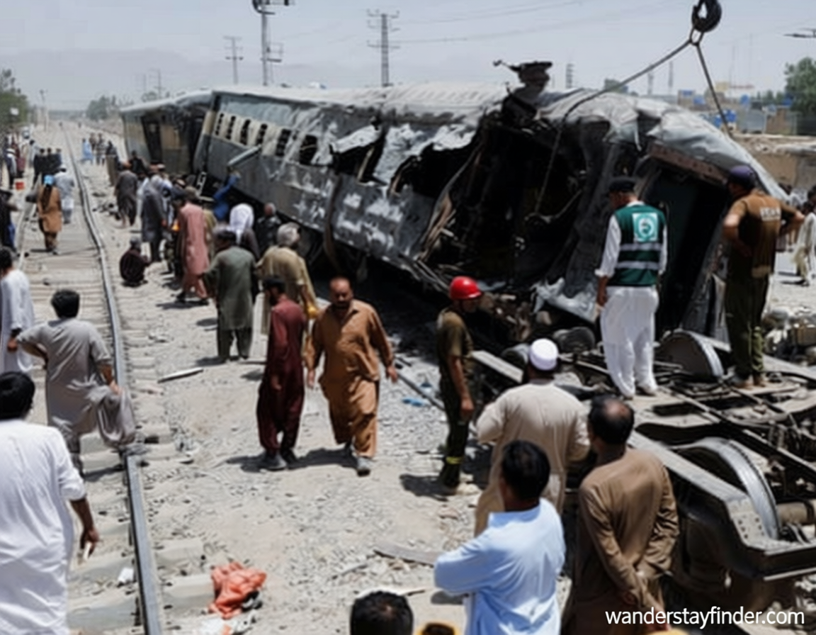 Suicide bombing near railway track in Pakistan kills at least 23 people