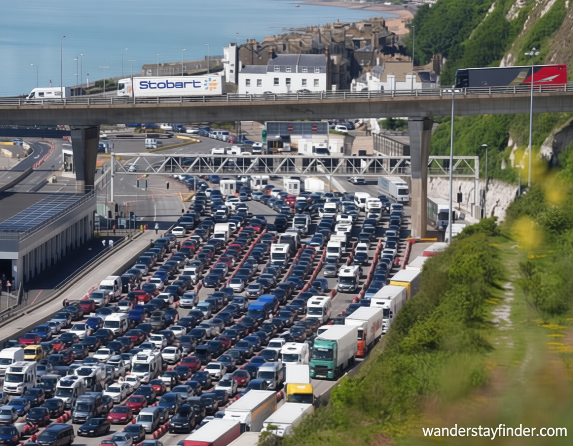 Extra EU border checks suspended at Dover as travellers face delays in heat