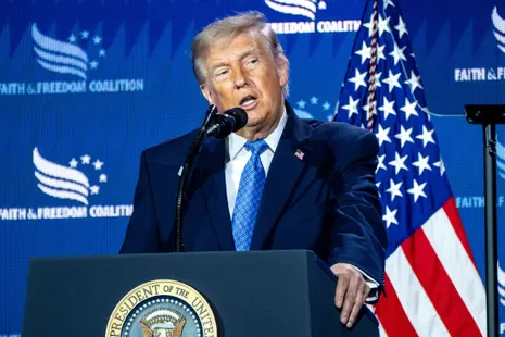 Trump attacks Democrats as ‘godless communists’ in test of midterms message