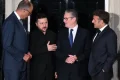 Zelenskyy discusses ‘urgent need to scale up’ air defences with key allies in London