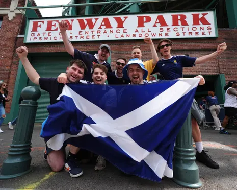 ‘The cops bought me an egg and cheese muffin’: Boston’s love affair with Tartan Army goes on