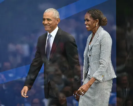 Star-studded ceremony welcomes Obama Presidential Center to Chicago – live