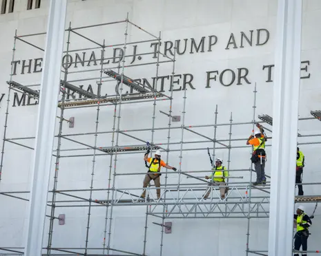 Court denies Trump’s bid for emergency appeal to keep his name on the Kennedy Center – live