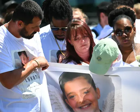 Thousands march for French schoolgirl murdered after police failed to question suspect