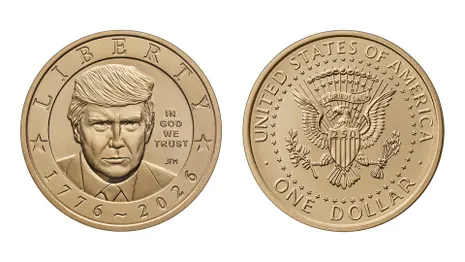 New $1 coin featuring Trump in production at US Mint, treasury says