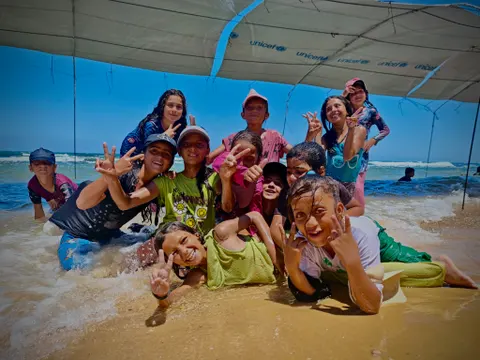 Reclaiming stolen childhoods: swimming classes resume in Gaza after three years of war