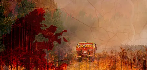 Pine-cone grenades and planet-baking carbon: the French fires 170 years in the making – a visual guide