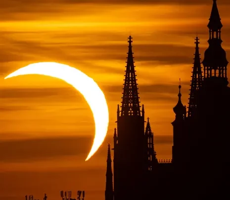 Cruise ships, quiet towns and an all-day festival: millions flock to eclipse viewing spots across Europe