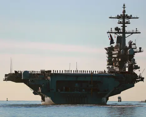 USS George Washington reportedly on route to relieve USS Abraham Lincoln after reports of mental health crises onboard – US politics live