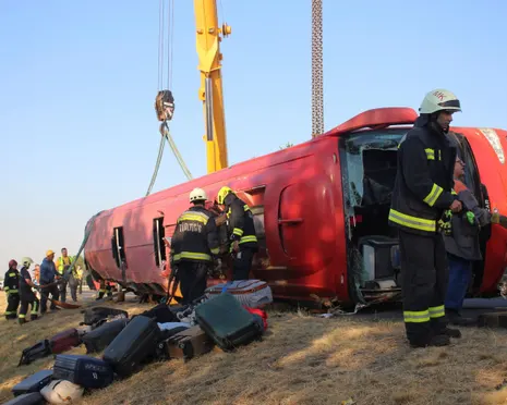 Bus carrying Polish pilgrims crashes in Hungary, leaving 12 dead