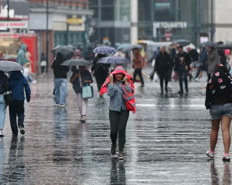 Homes damaged as storms follow heatwaves in England and Wales