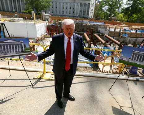 Trump’s ballroom construction can resume at White House, supreme court rules – as it happened